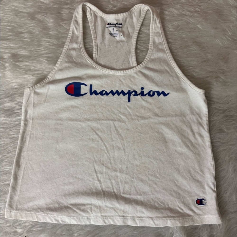Champion White Athletic Tank medium